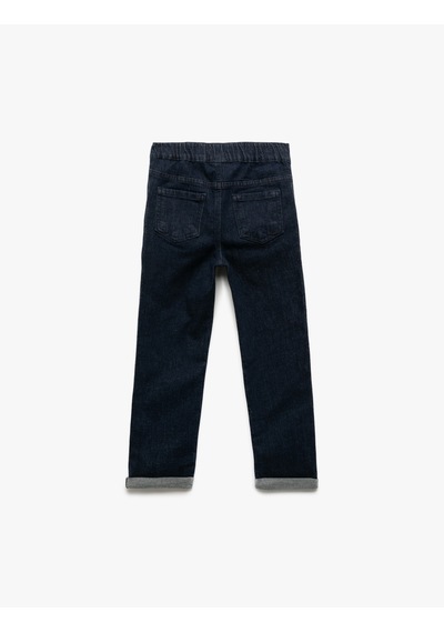 Koton Pamuklu Relax Fit Denim Pantolon Dark Indıgo 6wmb40001td Koyu İndigo