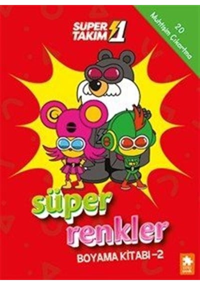 Süper 1 Takım Süper Renkler Boyama Kitabı 2