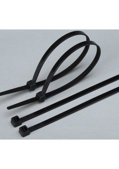 Pemsan Siyah 30 Cm X 3,6 Mm Plastik Cırt Kelepçe Kablo Bağı