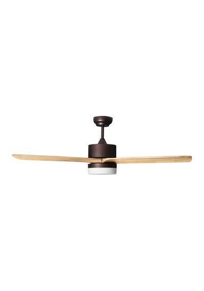 Alsanfan Modern Kahverengi Motor Krem Kanat Aydınlatmalı Uzaktan Kumandalı Tavan Vantilatörü 132cm