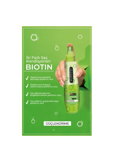 Morfose Biotin Fön Suyu 240 Ml 3 Adet Tüm Saç Tipleri