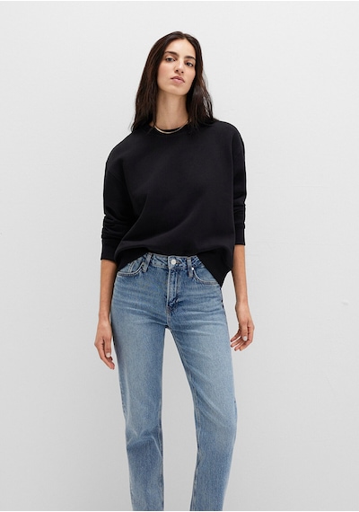 Mavi Kadın Bisiklet Yaka Sweatshırt Siyah 1s10390-900 Siyah