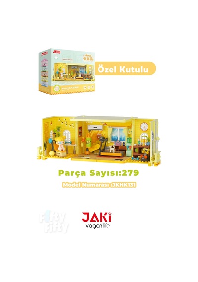 Jaki Nanci Serisi Spor Salonu 279 Parça Oyuncak Yapım Seti -ffjkhk131