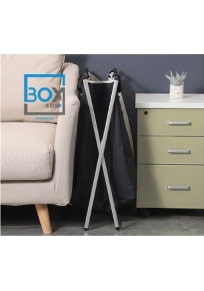 Box&Box Üç Bölmeli Çamaşır Sepeti Beyaz - Gri - Siyah