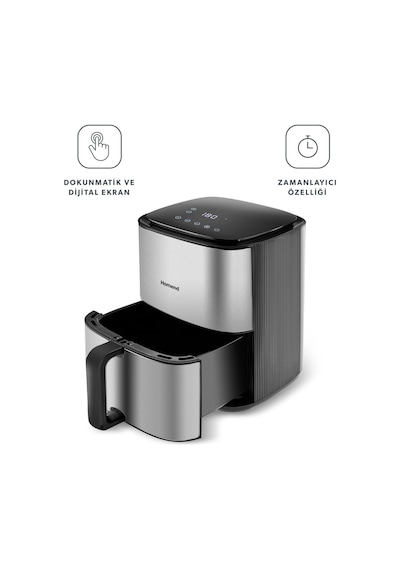 Homend Airfryday 2506H 8 Farklı Program 4.2 Litre Inox Airfryer