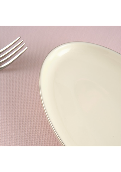 Aryıldız Hazel Platin Kayık Tabak 20 Cm Renkli