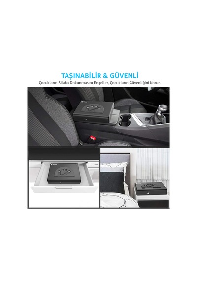 Mühlen Gunsafe 15D Dijital Şifreli Taşınabilir Çelik Silah Kasası