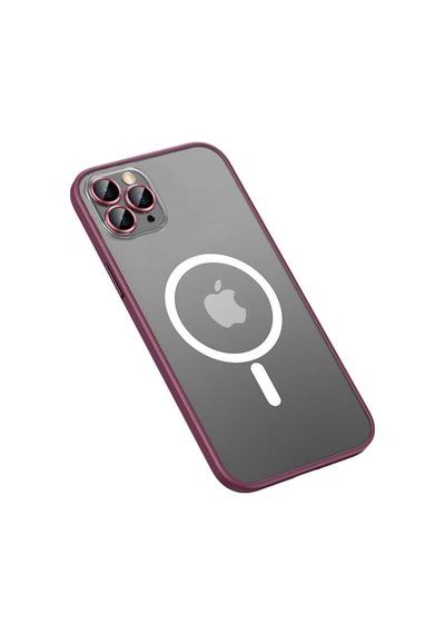 Apple Uyumlu iPhone 12 Pro Kılıf Zore Mokka Lens Koruyuculu Wireless Kılıf
