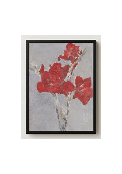 Mondrian Kırmızı Glayöller Çerçevesiz Poster 30x42 Cm A3 Tablo Modern Sanat Duvar Dekoru