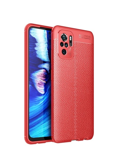 Xiaomi Redmi Note 10 Kılıf Focus Derili Silikon Kılıf