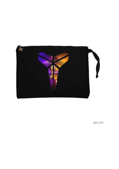 Zepplin Giyim Kobe Bryant Logo Clutch Astarlı Cüzdan El Çantası