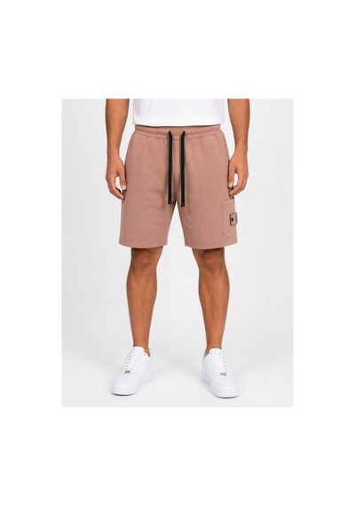 Hzr Wear Erkek Pamuklu Cepli Regular Fit Beli Bağcıklı Komando Cepli Şort Bej