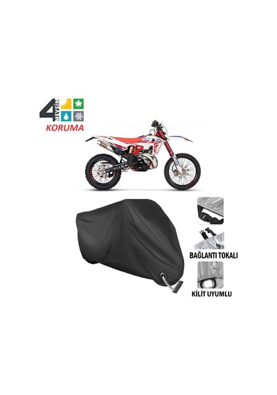 Beta Enduro Rr 2T 250 Motosiklet Brandası ( Kilit Uyumlu - Siyah
