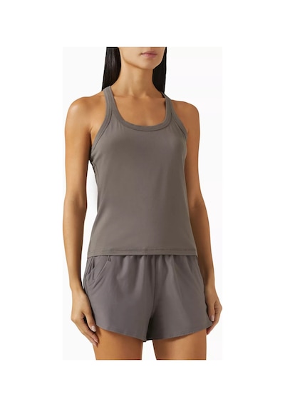 Vuori Lux Racerback Tank, Nefes Alabilen & Esnek, Çevre Dostu Gri