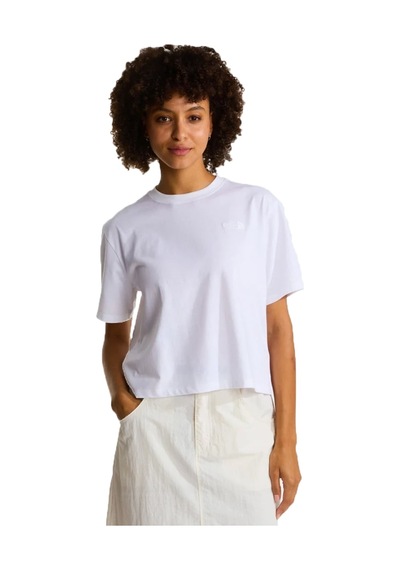 The North Face W Evolution Simple Dome Crop Ss Kadın T-shirt Beyaz