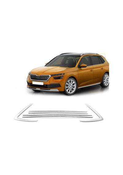 Skoda Kamiq Uyumlu Cam Çıtası 6 Parça 2020 Üzeri Paslanmaz Krom