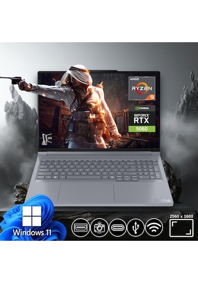 Lenovo ThinkBook Gen 6 IRL 21U00013TX-ATL17 64 GB 2 TB NVMe SSD 8 GB RTX5060 16" W11P Dizüstü Bilgisayar
