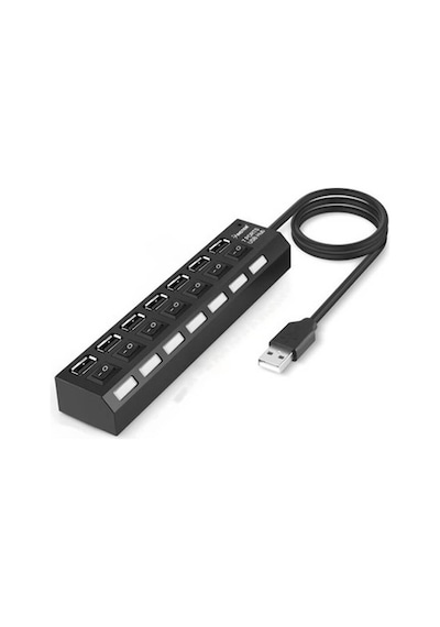 7 Port Usb Hub - On/Off Switch Işıklı - Usb Çoklayıcı - Chipli (519136778)