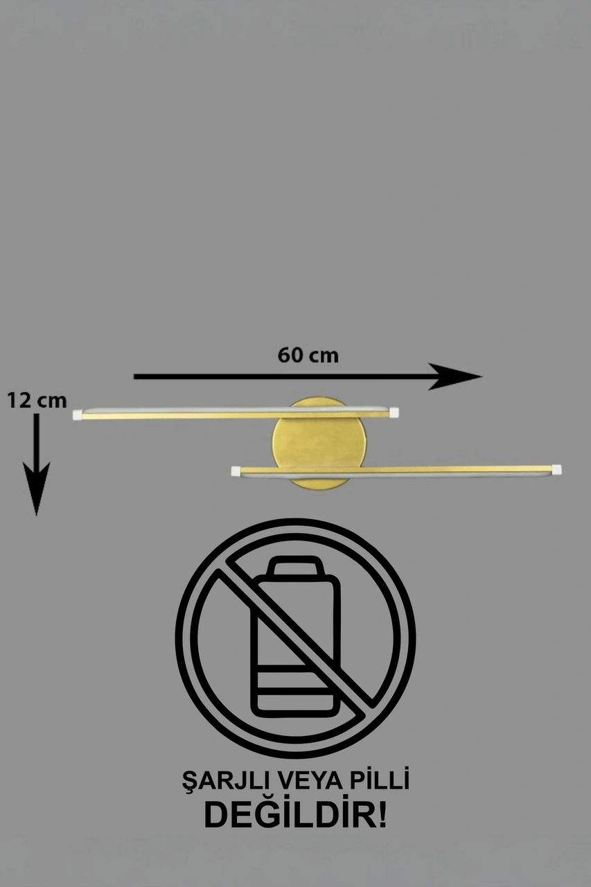 Sare Aplik Modern Tasarım Eskitme Renk - Gün Işığı Ledli Bany... Eskitme