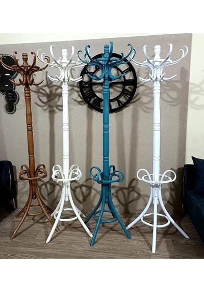 Askılık Ahşap Bambu 90393 Model 4 Renk 4 Adet Demonte Sağlam Şık Demont El Yapımı Çok Renkli
