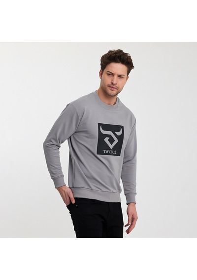 Twobull OSLO Erkek  Gri Sweatshirt