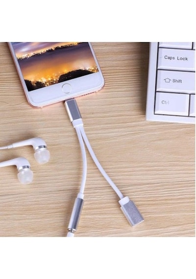 Apple Uyumlu iPhone  X Xr Xs Max Plus Lightning Kulaklık Şarj Çevirici 4428P Dö