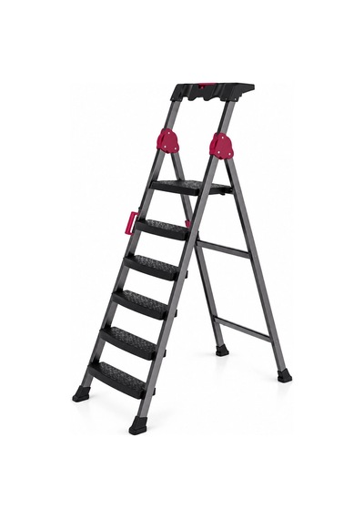 5+1 Basamaklı Metal Merdiven 150kg.taşıma Bx40