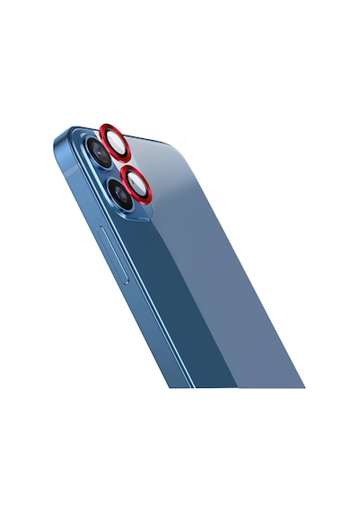 Apple Uyumlu   iPhone 11 Go Des CL-10 Kamera Lens Koruyucu Kırmızı