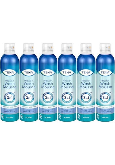 Tena Proskin Vücut Temizleme Köpüğü 400 Ml 3 İn 1 Arada 6lı Set Standart