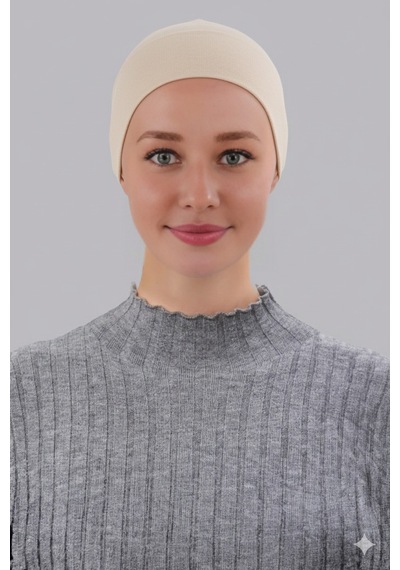 Sonbaharmoda Tesettür Boru Bone Önü Dikişsiz Hazır Pratik Geçmeli Düz Bonesi Pamuk Likralı Penye Bej Sonbaharmoda Tesettür Boru Bone Önü Dikişsiz Hazır Pratik Geçmeli Düz Bonesi Pamuk Likralı Penye Bej