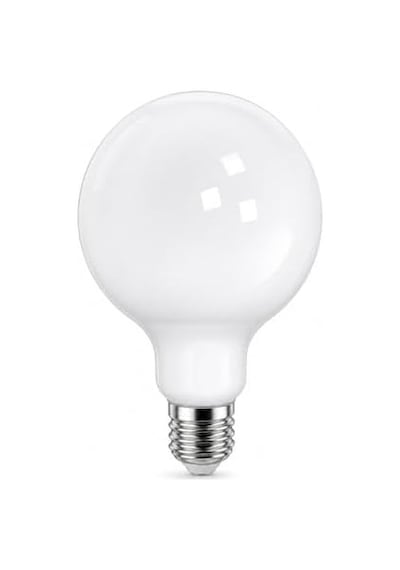 G125 Büyük Boy Led Ampul 12w 104w Eşdeğer E27 Duy Dimmer Uyumlu 1600 Lümen 2700k Sarı Işık Dekoratif Soft Globe Ampul 178x125 Mm