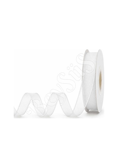 Organze Kurdele 10 Mm Beyaz Tüm Yaşlar