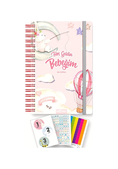 Bebek Anı Defteri Ve Hamile Albümü Kız + Sticker