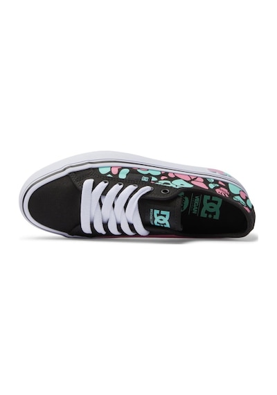 Dc Shoes Adjs300280 Manual Platform Black/crazy Pink/turquoise Kadın Sneaker 001