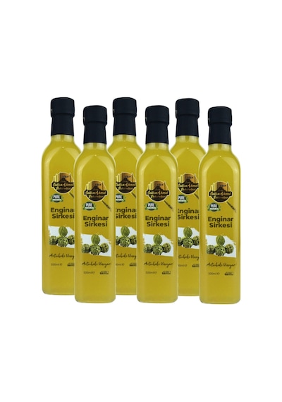 Enginar Sirkesi %100 Katkısız Doğal 6x500 Ml Özel Üretim