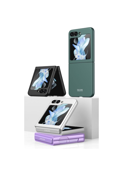 Rba Aksesuar Galaxy Uyumlu Z Flip 5 Kılıf Rba Sert Kıpta Kapak - Pembe Pembe