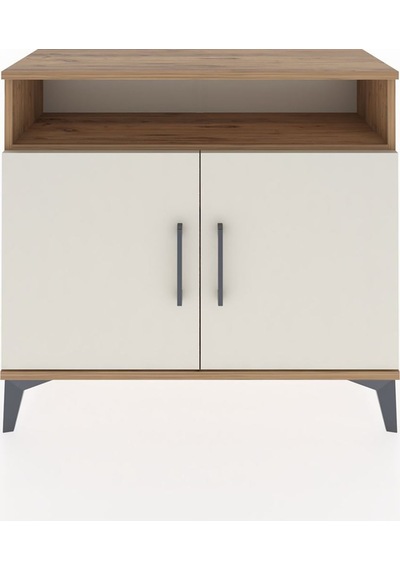 Arges Şifonyer 2 Raflı 2 Kapaklı 88x30x80 Çam-aytaşı Atlas Çam