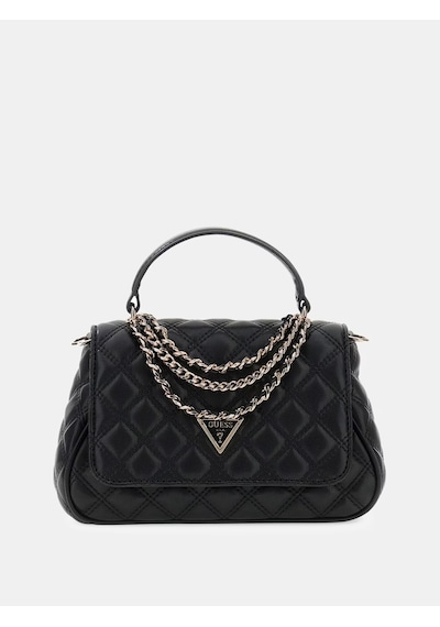 Guess Giully Ii Zincirli Kadın Omuz Çantası Hwqg9673190 Siyah