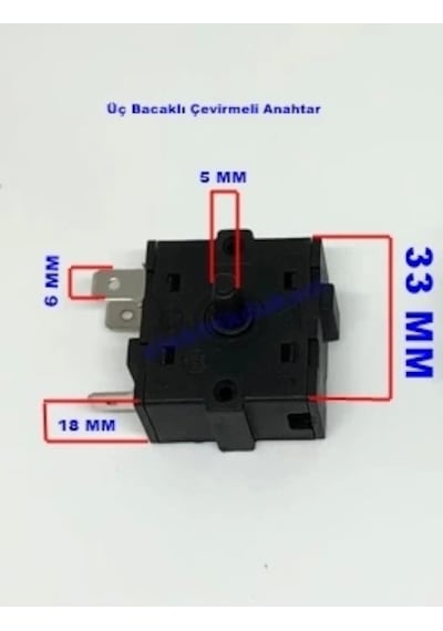 Ender 3 Bacaklı Çevirmeli Anahtar
