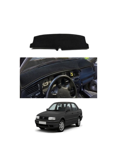 Volkswagen - Vento 1992-1998 Uyumlu Torpido Koruma Kılıfı - Siyah Şeritli