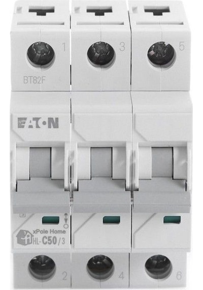 Eaton 194796 Minyatür Devre Kesici - 4,5ka - C Eğrisi - 3x50a