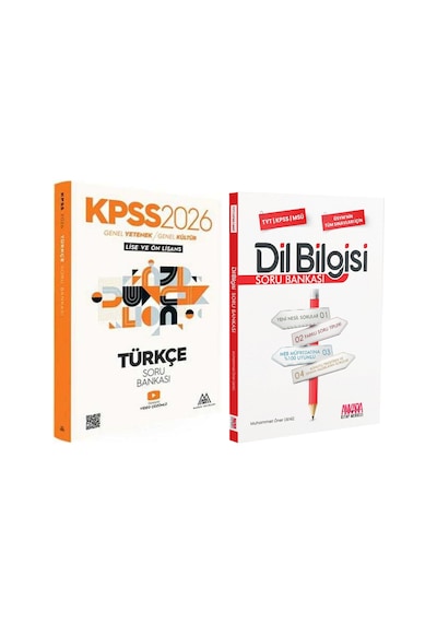 Marsis Yayınları 2026 Kpss Türkçe Ve Akm Dil Bilgisi Soru Bankası Seti 2 Kitap