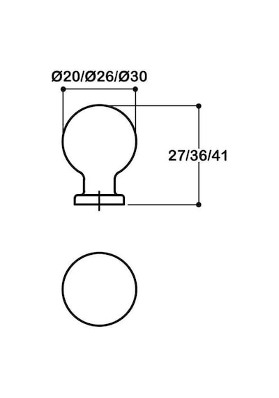 System Düğme Mobilya Kulbu Rose Renk 20mm Kulp Sy1465 0020 Rs Çok Renkli