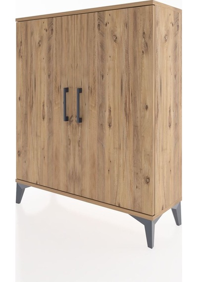 Arges Şifonyer 2 Raflı 2 Kapaklı 88x30x106 Çam-çam Çam