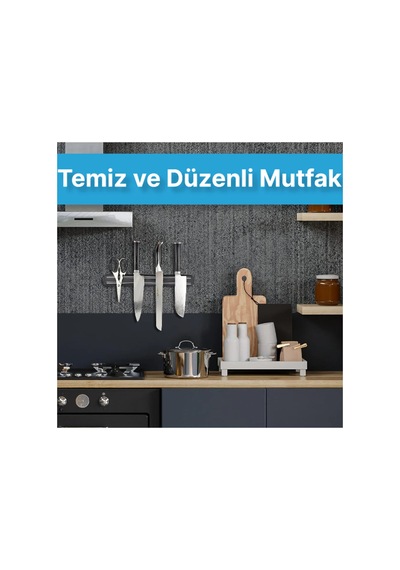 Mıknatıslı Paslanmaz Duvar Bıçak Asma Askısı Standı 55 Cm Düzenleyici Organizer Aparatı - 629509243 Diğer