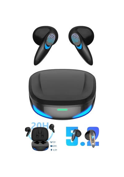 G10 Bluetooth Oyuncu Kulaklık Düşük Gecikmeli Kablosuz Dokunmatik Gaming Bluetooth Oyuncu Ku
