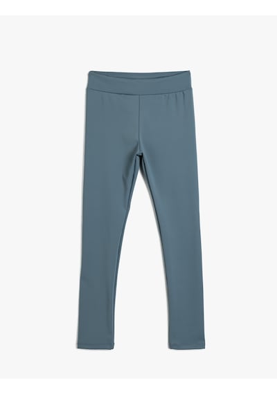Koton Basic Tayt Beli Lastikli Mavi 5wkg40070ak Mavi