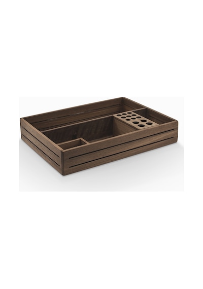 Woodsaka 3line Masaüstü Organizer - Ceviz Ağacından