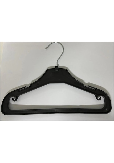 Elbise Askısı -26cm -10 Adet Siyah