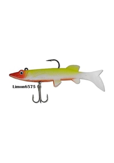 Powerex Realistic Pike Turna Silikon Yapay Yem Kendinden Zokalı 10cm. 18gr.
